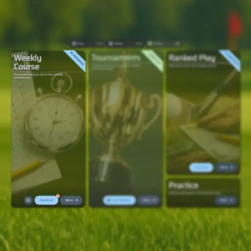 Executive Golf weekly course menu